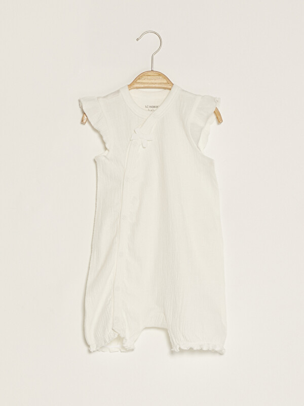 LCW baby Combinaison Bébé Fille Basique Avec Col Enveloppe Manches Courtes