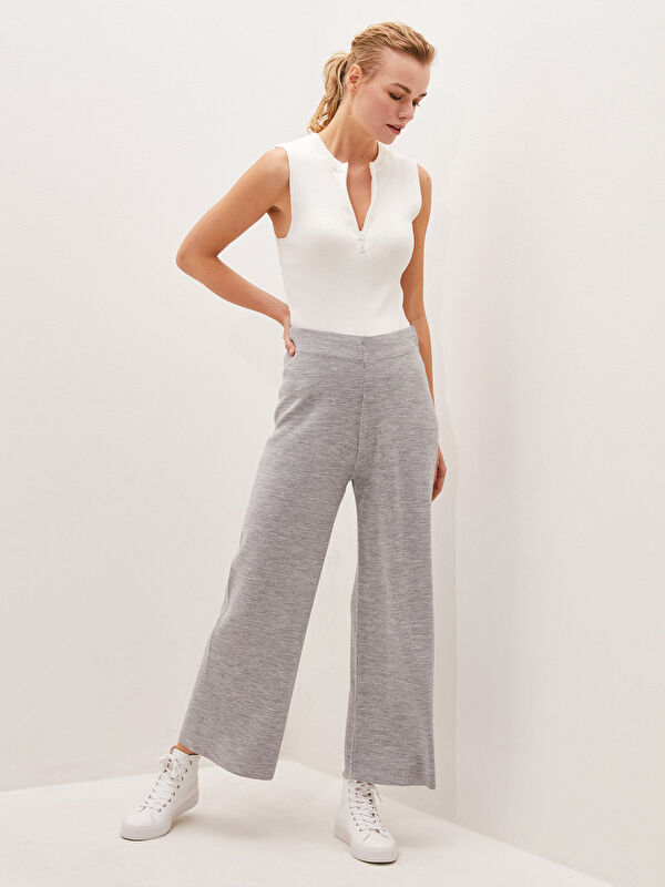 LCWAIKIKI Classic Elastic Waist Wide Leg Women's Trousers