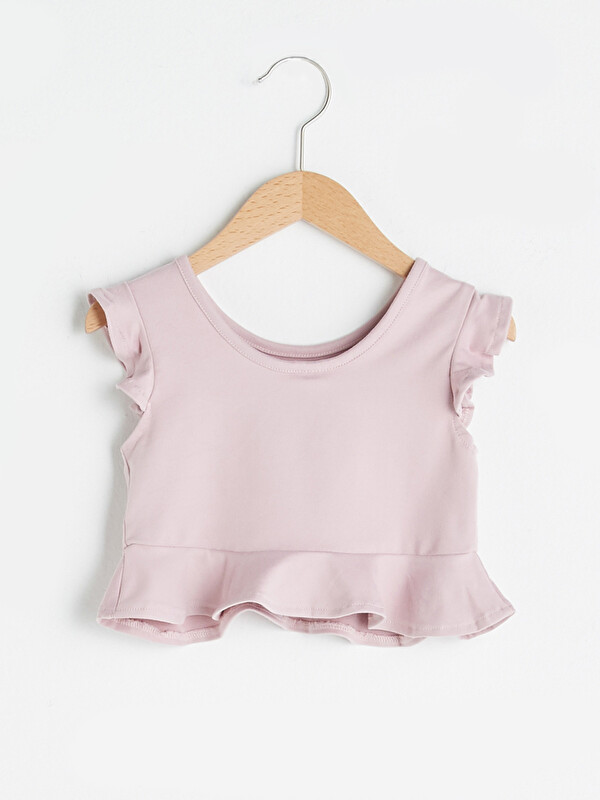 LCW baby T-shirt Basique Bébé Fille à Manches Courtes Col Rond