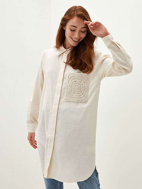 Tシャツ・カットソー ZIMMERMANN Women Tunic Tops 4287TSS252 IVOIvory Beige 3-1401TF241-LITE__895691-