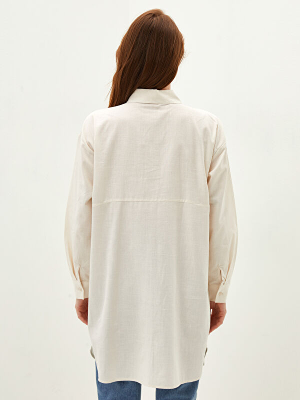 LCW Modest Embroidered Women's Shirt Tunic -S1K420Z8-QEX