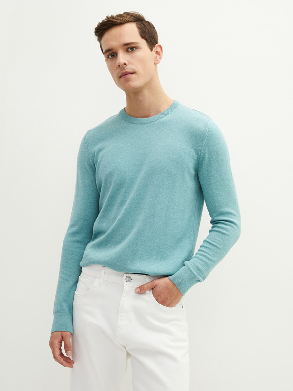 LCWAIKIKI Basic Crew Neck Long Sleeve Thin Men's Knitwear Sweater