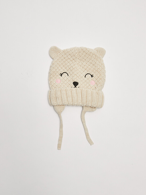 LCW baby Embroidered Detail Baby Girls' Beanie