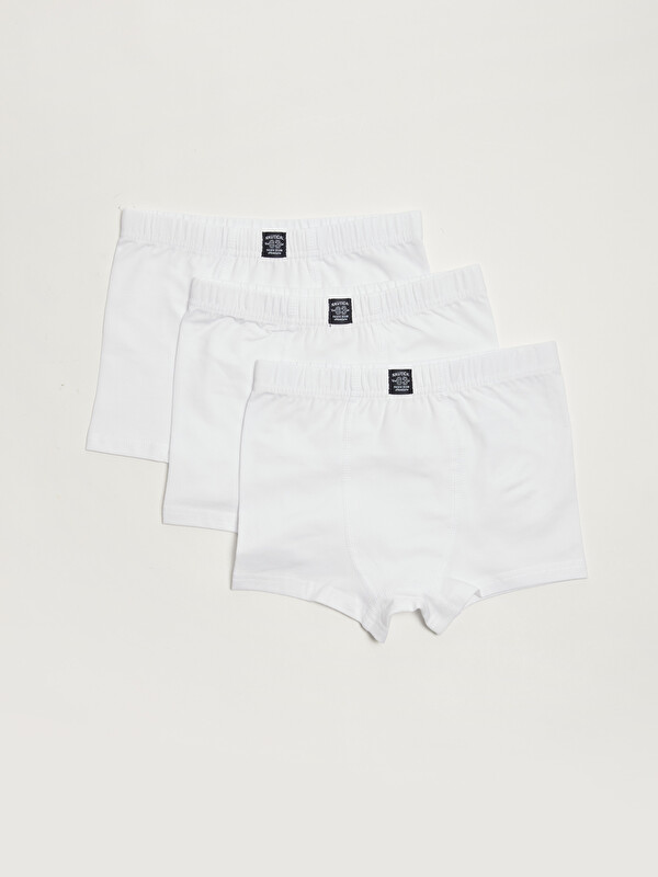 LCW Kids Basic Cotton Boys' Boxer 3-Pack