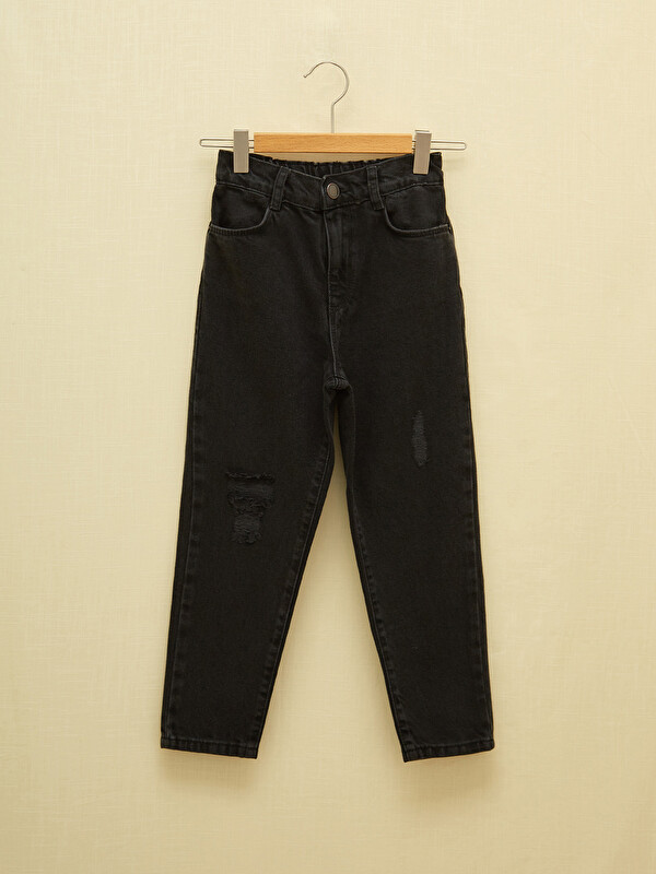 LCW Kids Zerrissene Detaillierte Mädchen-Mom-Jeans