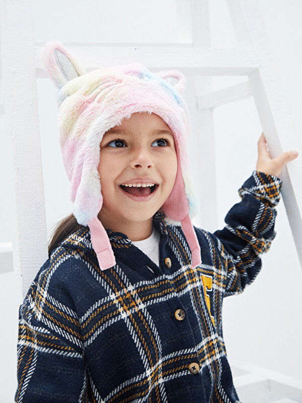 LCW ACCESSORIES Girl Embroidered Snow Hat