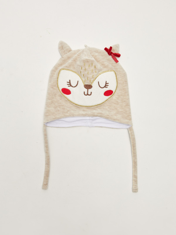 LCW baby Embroidered Detail Baby Girls' Beanie
