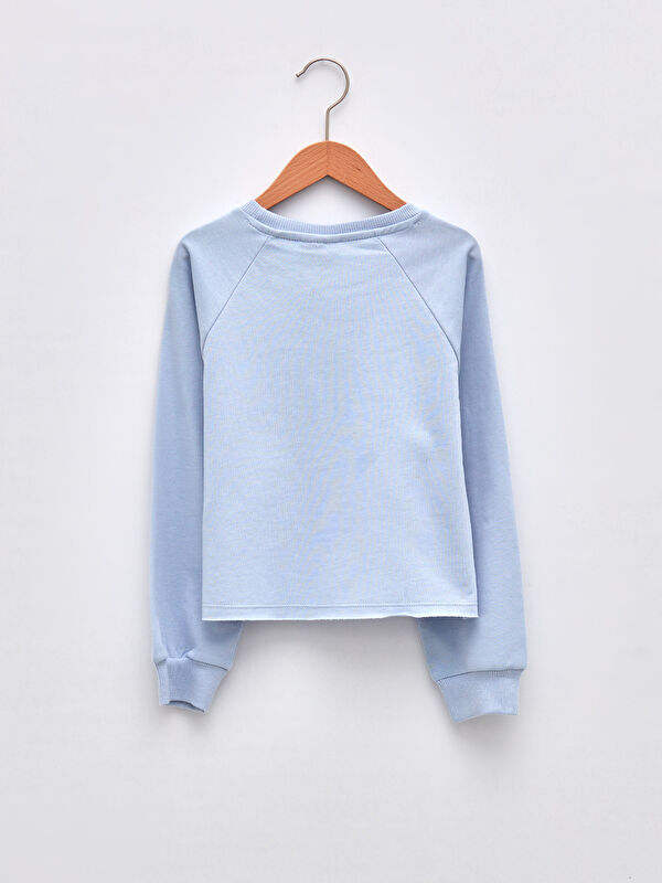 Crew Neck Chip'n Dale Printed Long Sleeve Baby Girls