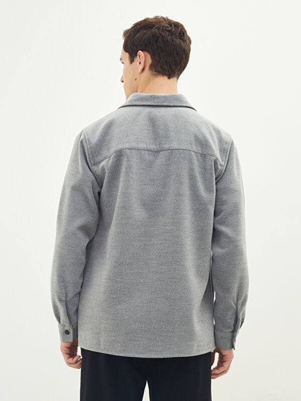 XSIDE Regular Fit Long Sleeve Men's Shirt Jacket -W1HN15Z8