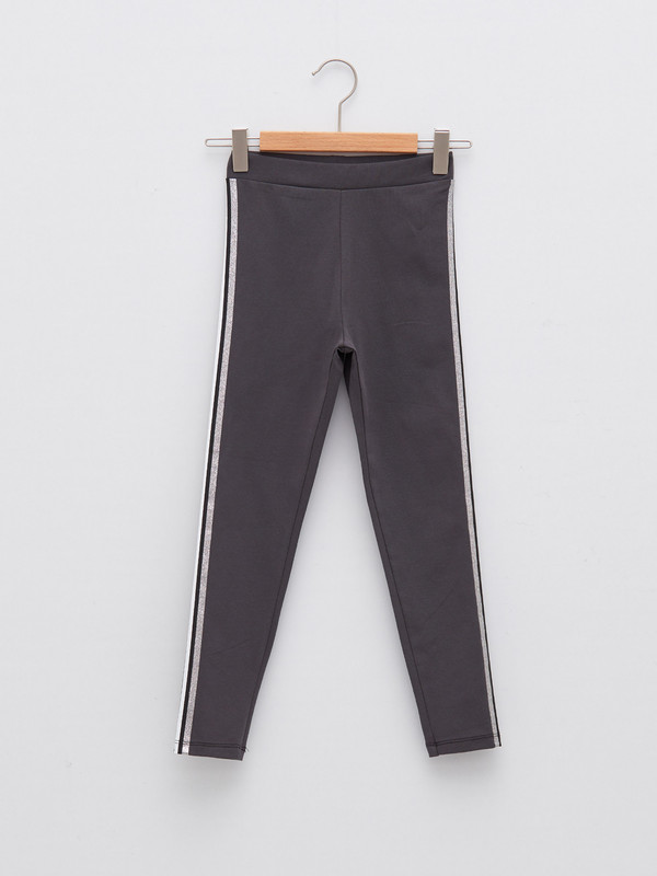 LCW Kids Elastic Waist Basic Cotton Girl Tights