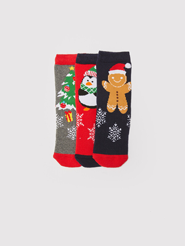 LCW Kids New Year Themed Boys Thick Terry Socks 3 Pack