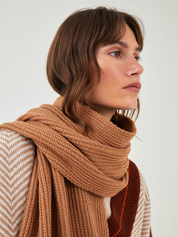 LCW ACCESSORIES Women's Thick Knitwear Scarf - W1J647Z8-RXK - LC