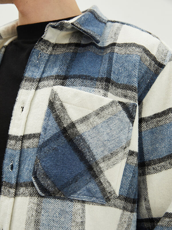 定番の冬ギフト Sleeve Long Fit Regular XSIDE Plaid Shirt Flannel Men's その他