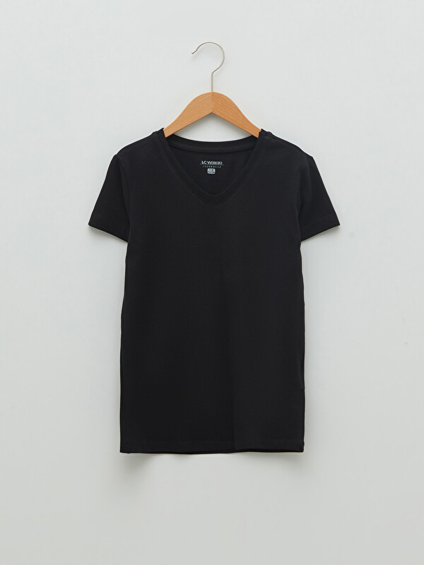 LCW Kids V-Neck Short Sleeve Boy Undershirt
