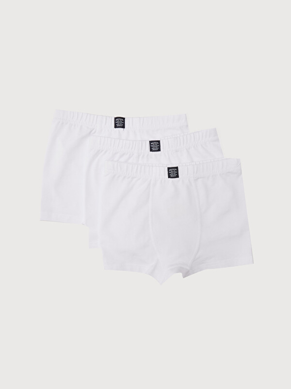 LCW Kids Basic Cotton Boys' Boxer 3-Pack