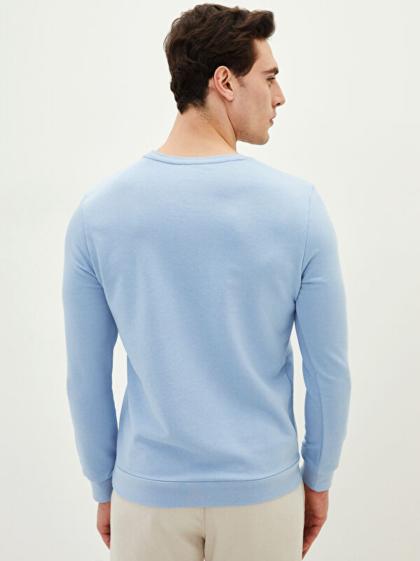 LCWAIKIKI Basic Crew Neck Long Sleeve Men's Sweatshirt