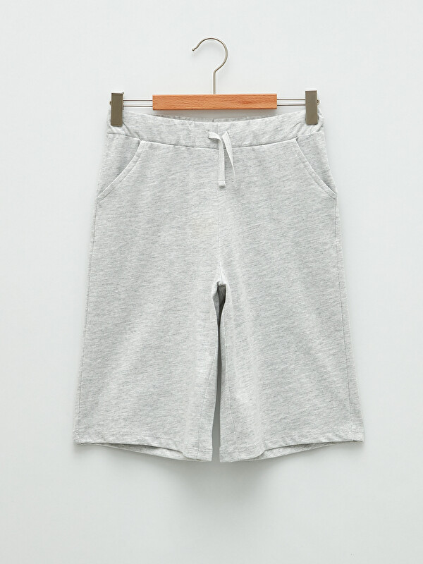LCW Kids Basic Elastic Waist Girl Bermuda