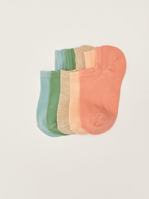熱い販売 LC Waikiki Women's Plain Trainer Socks 5 Pack -S22700Z8-J3C ジャケット・アウター