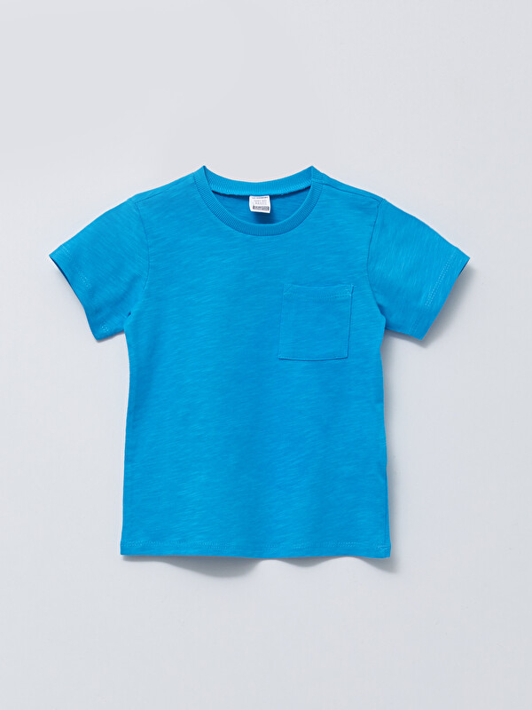 LCW baby Crew Neck Short Sleeve Basic Baby Boy T-Shirt
