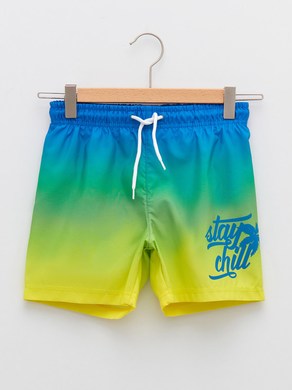 LCW Kids Printed Quick-Drying Boys' Swim Shorts