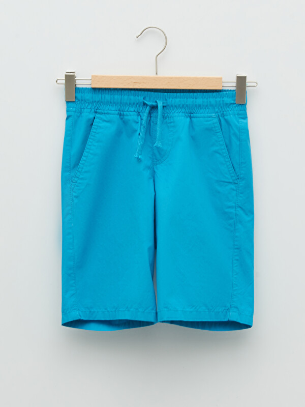 LCW Kids Basic Elastic Waist Poplin Boy Shorts