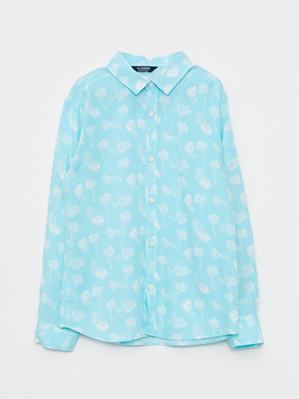 LCW Kids Patterned Long Sleeve Boys' Shirt
