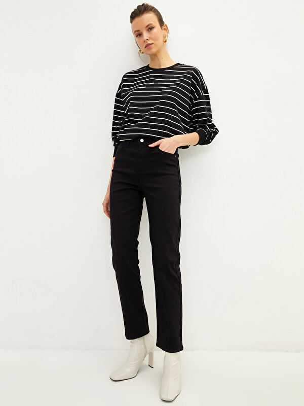 LCWAIKIKI Basic Mercury Skinny Fit Straight Pocket Detailed Women's Jean Trousers