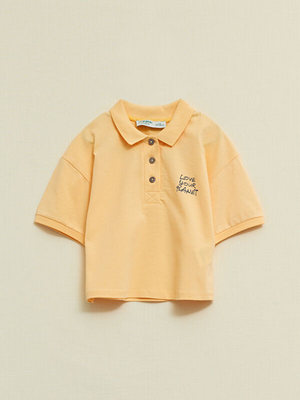 LCW Kids Polo Neck Short Sleeve Girls' T-Shirt