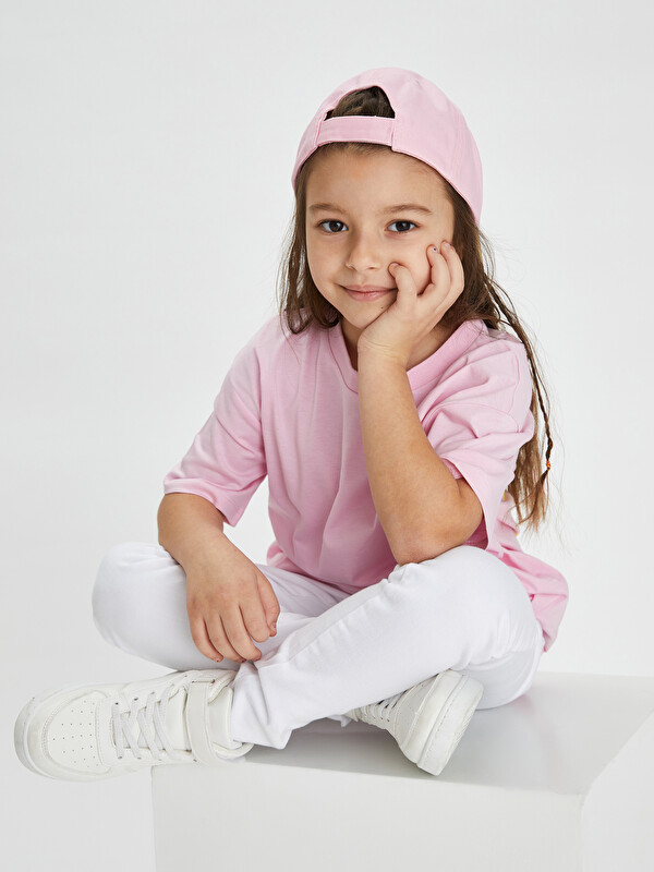 LCW Kids Majica sa okruglim izrezom, štampana, kratkih rukava za devojčice