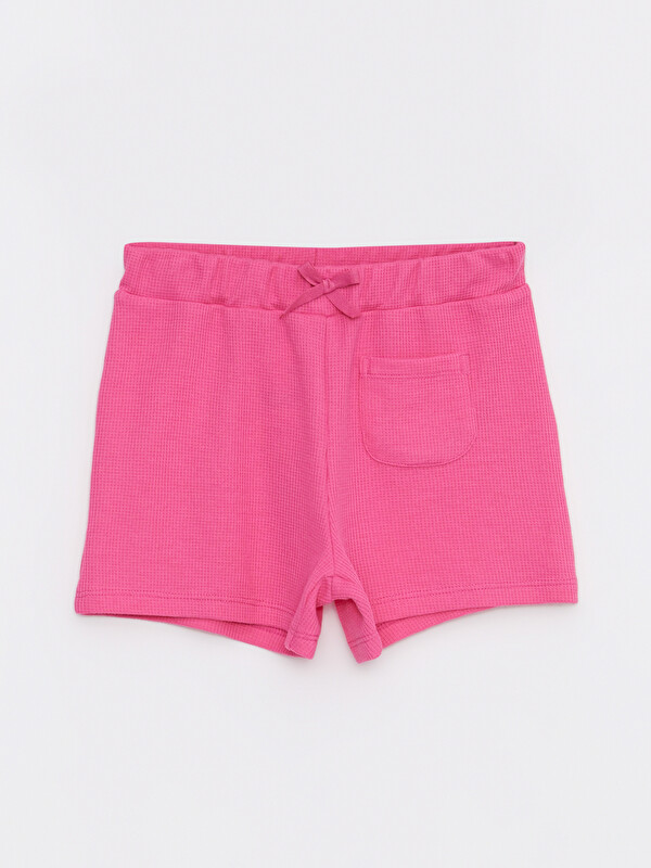 LCW Kids Elasticated Waist Basic Girls' Shorts