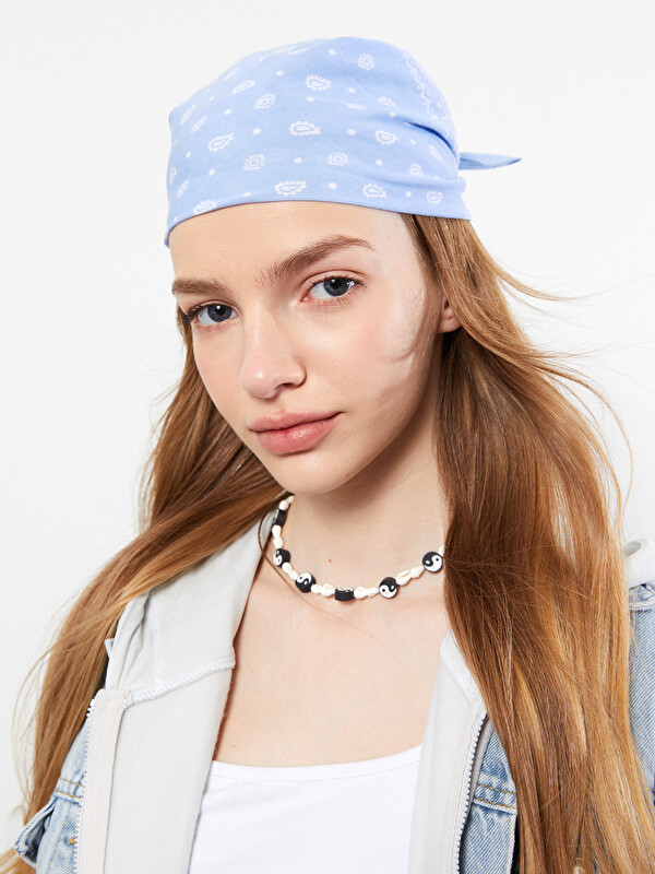 LCW ACCESSORIES Baskılı Kadın Pamuklu Bandana 2'li