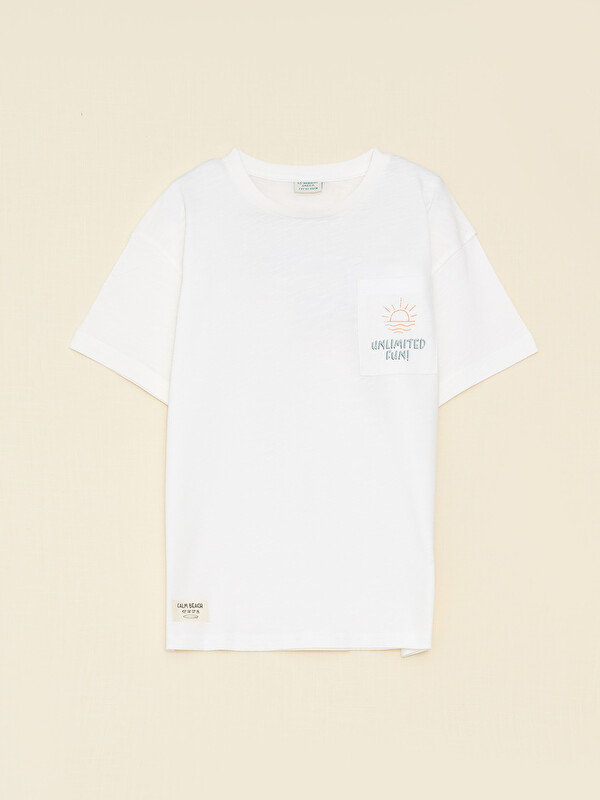 LCW Kids Crew Neck Printed Short Sleeve Boys' T-Shirt