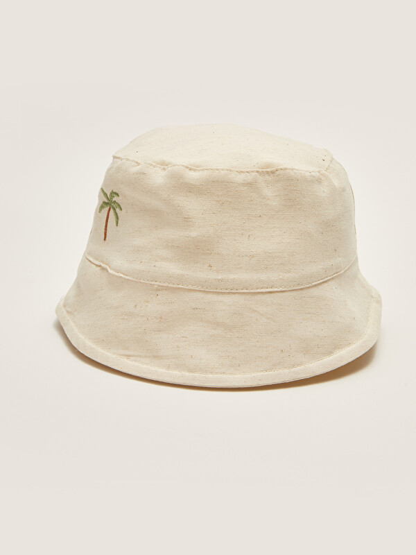 LCW baby Printed Embroidery Detailed Baby Boy Hat