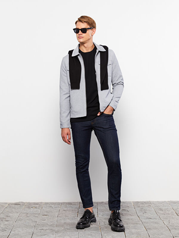 LCW Vision Slim Fit Collared Neck Men's Coat