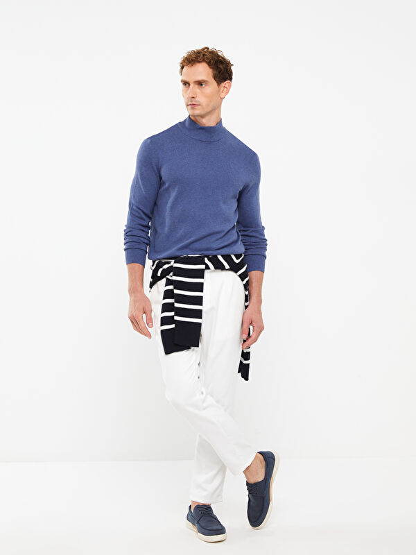 LCWAIKIKI Basic Turtleneck Long Sleeve Men's Knitwear Sweater