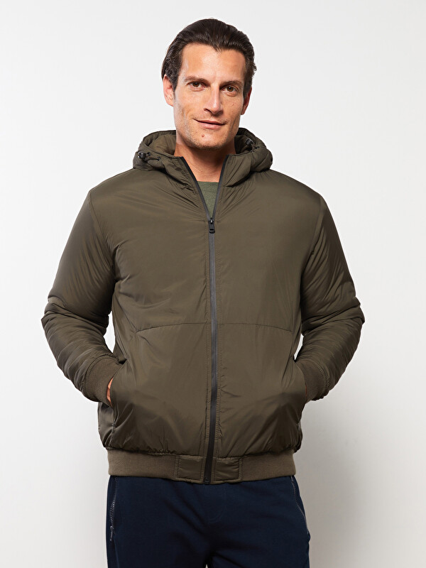 LCWAIKIKI Classic Manteau à Capuche Coupe Régulière pour Hommes