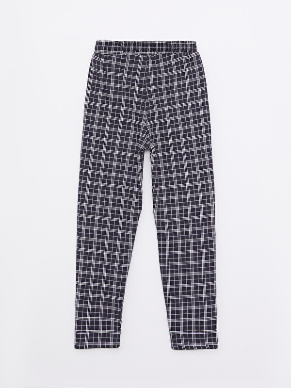 LCW Kids Elasticated Waist Plaid Girls' Trousers