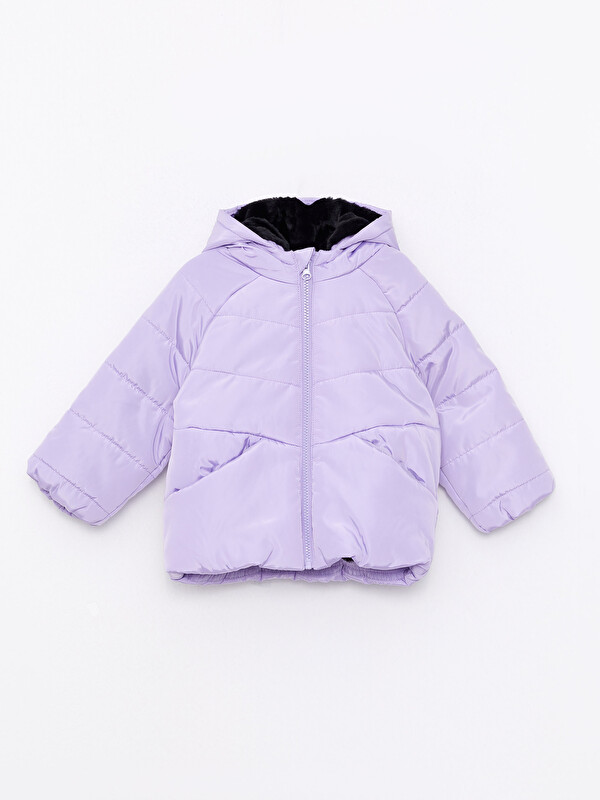 LCW baby Manteau Basique à Capuche à Manches Longues pour Bébé Fille