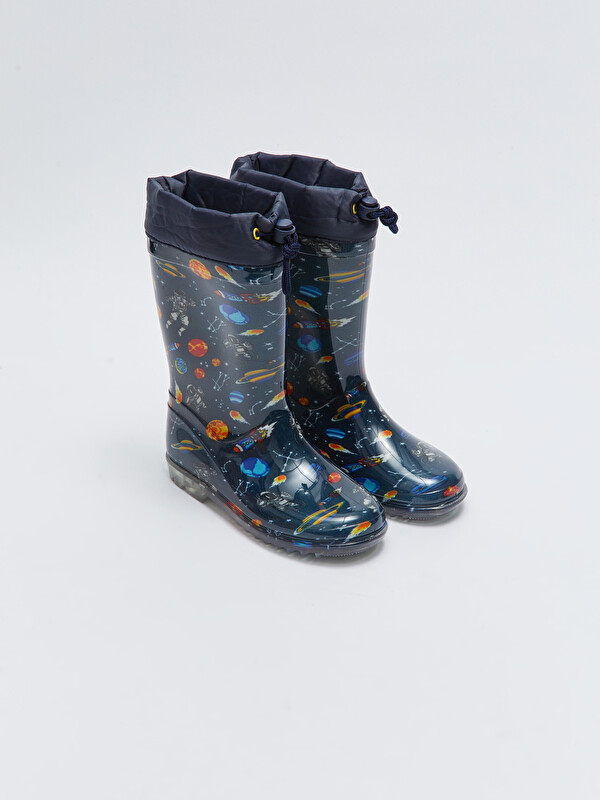 LCW STEPS Printed Buckled Boys Rain Boots