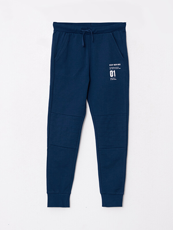 LCW Kids Elastic Waist Printed Boys' Jogger Sweatpants