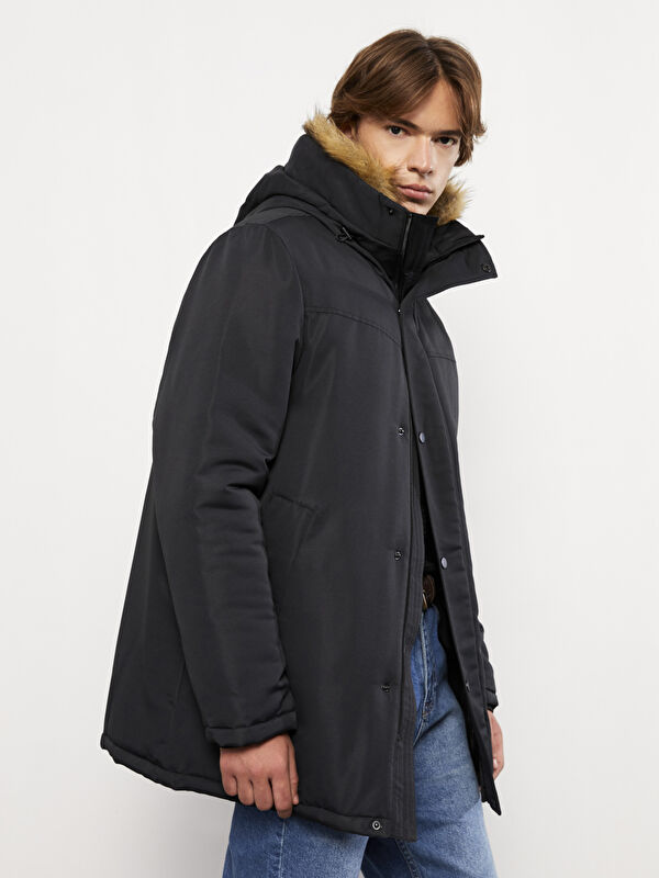 XSIDE Standard Fit Hooded Men's Coat