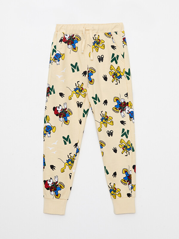 LCW Kids Elastic Waist Mickey Mouse Printed Boys Jogger Sweatpants