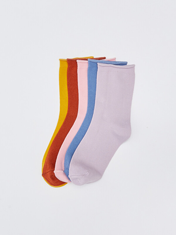 LCW DREAM Women's Plain Ankle Socks 5 Pack
