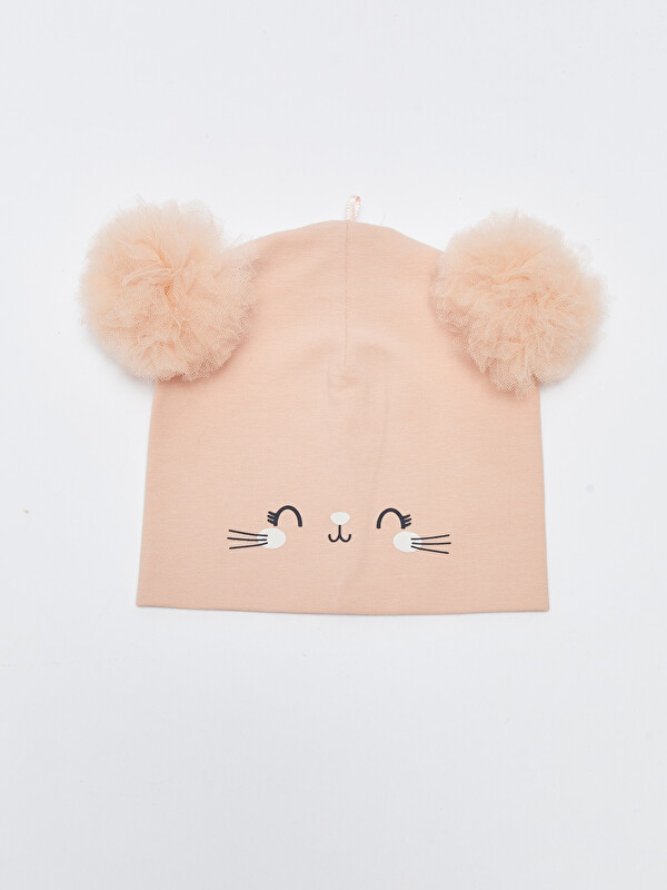 LCW baby Printed Baby Girl Beret