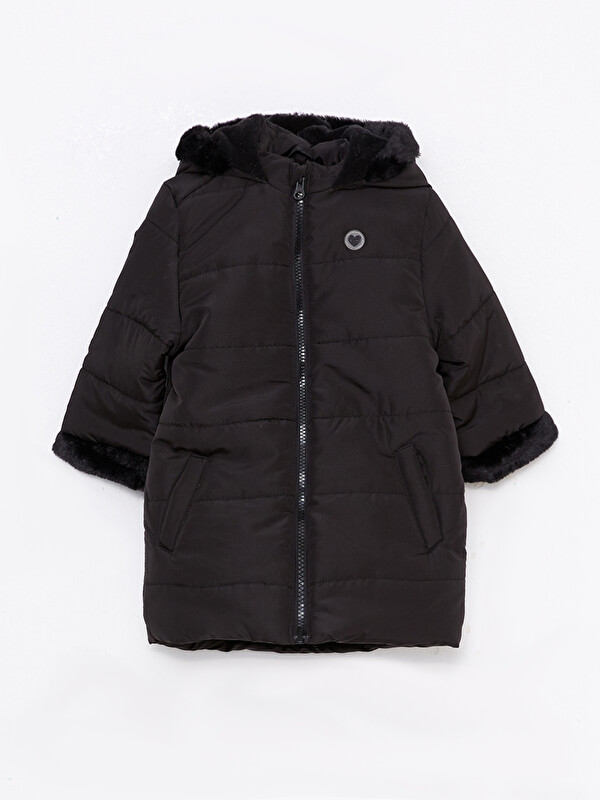 LCW ECO Hooded Long Sleeve Baby Girl Coat