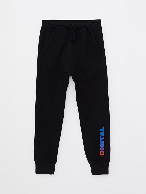 LCW ECO Elastic Waist Printed Boys' Jogger Sweatpants