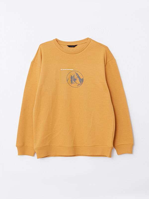 【関税込み】EYTYS ベージュ Braidy スウェットシャツ XSIDE Crew Neck Printed Men's Thick Sweatshirt -W2EB47Z8-MB0