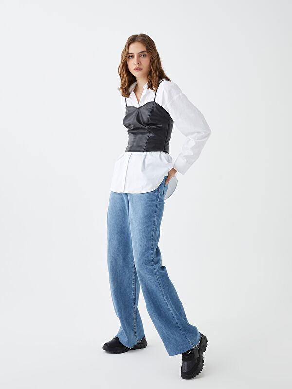 Bağcıklı Kalın Taban Kadın Aktif Spor Ayakkabı - Görsel 4