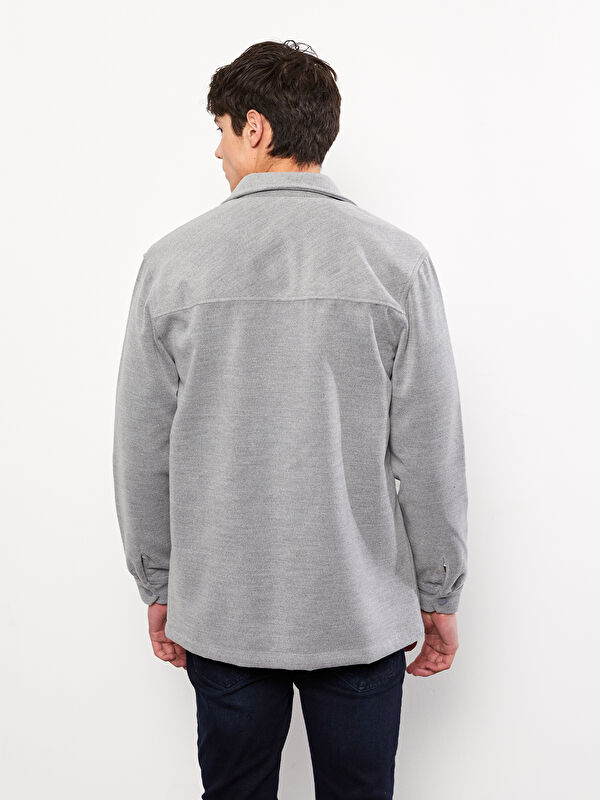 XSIDE Relaxed Fit Long Sleeve Men's Shirt Jacket -W2AD14Z8