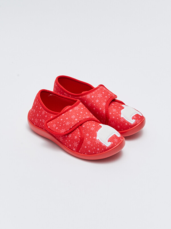 LCW STEPS Printed Velcro Boys' Slipper Boots